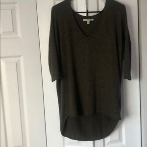 Army Green N Neck Sweater